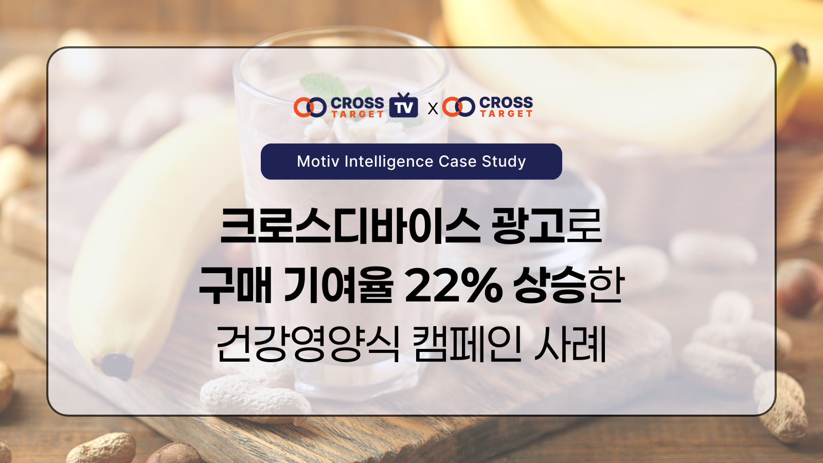 크로스디바이스 광고로 구매 기여율 22% 상승한 건강영양식 캠페인 사례